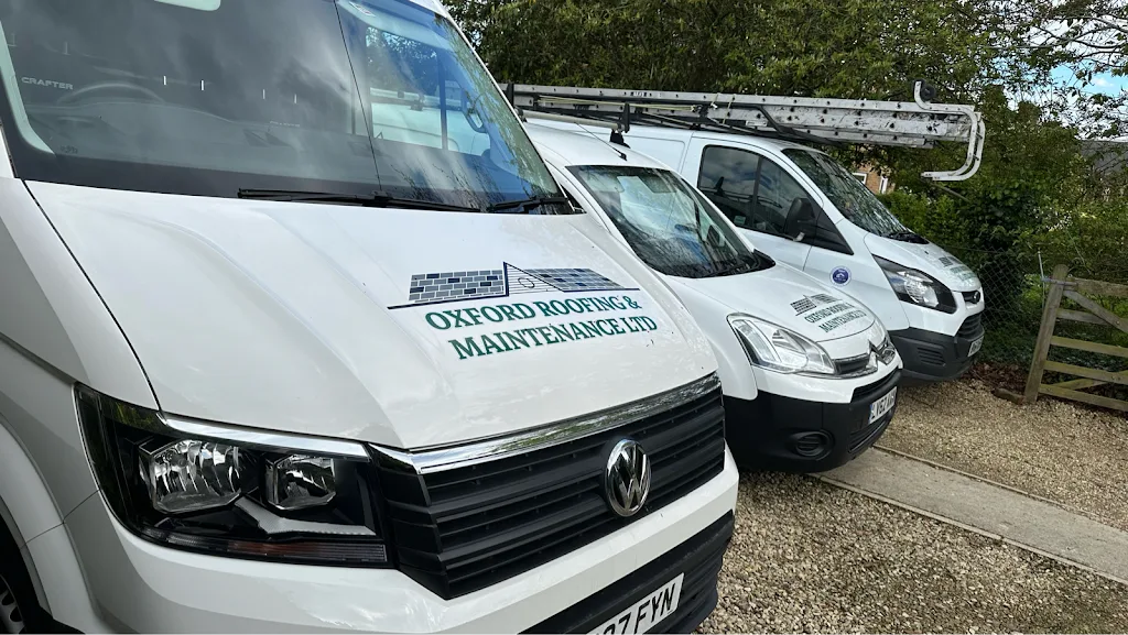 Oxford Roofing and Maintenance team with van and equipment
